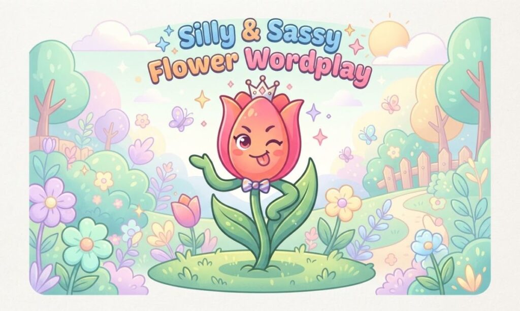 Silly & Sassy Flower Wordplay