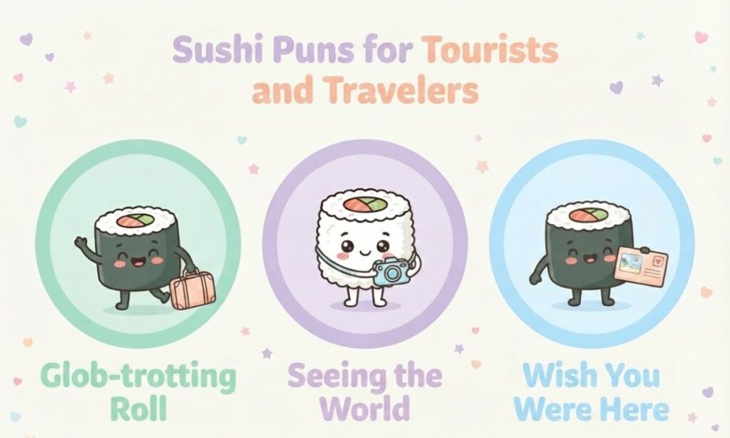 Sushi Puns for Tourists and Travelers
