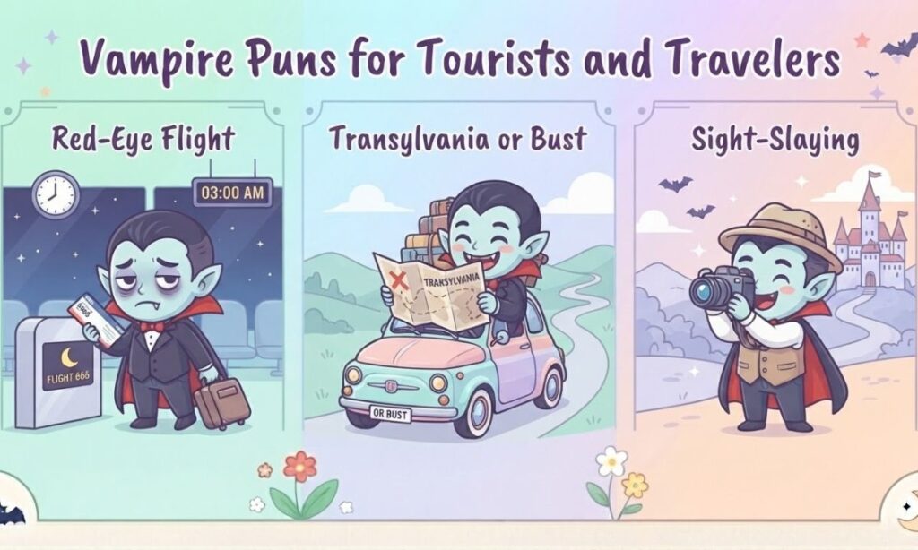 Vampire Puns for Tourists and Travelers