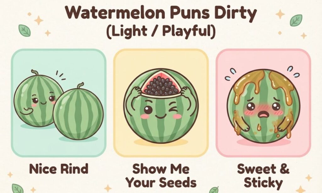 Watermelon Puns Dirty (Light Playful)