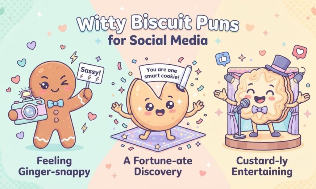 Witty Biscuit Puns for Social Media