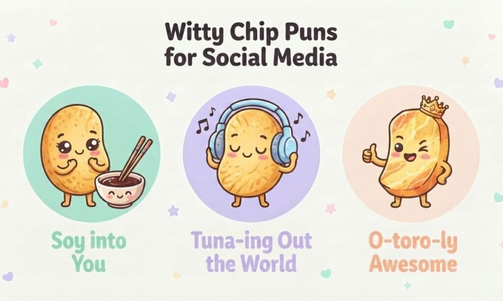 Witty Chip Puns for Social Media