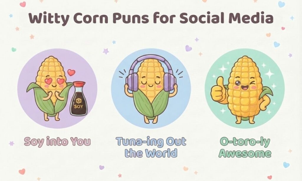 Witty Corn Puns for Social Media