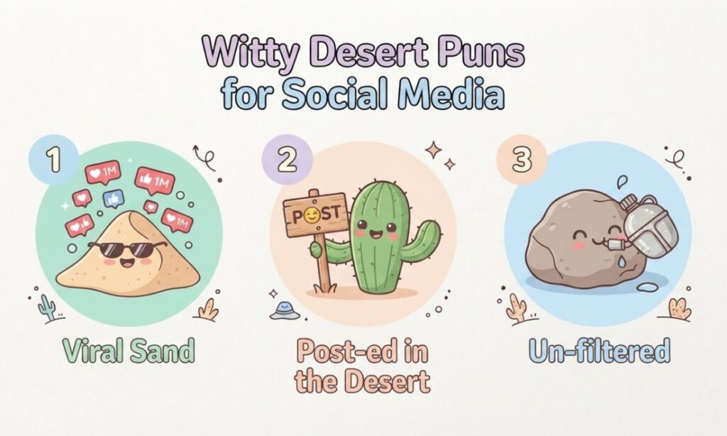 Witty Desert Puns for Social Media
