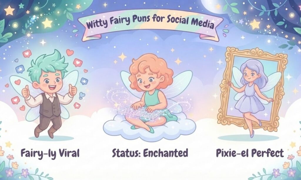 Witty Fairy Puns for Social Media