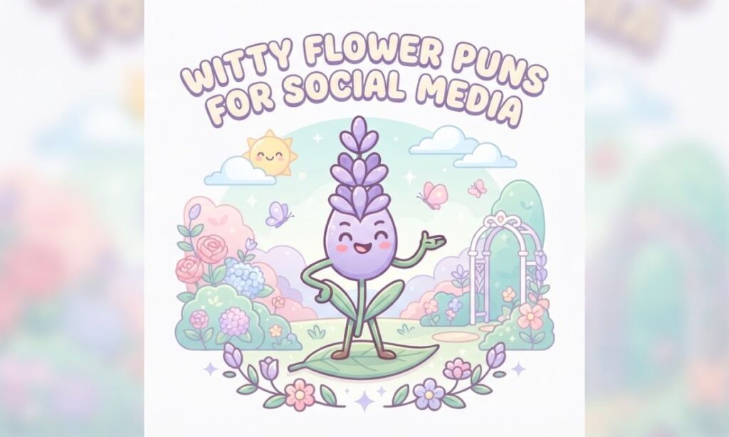 Witty Flower Puns for Social Media