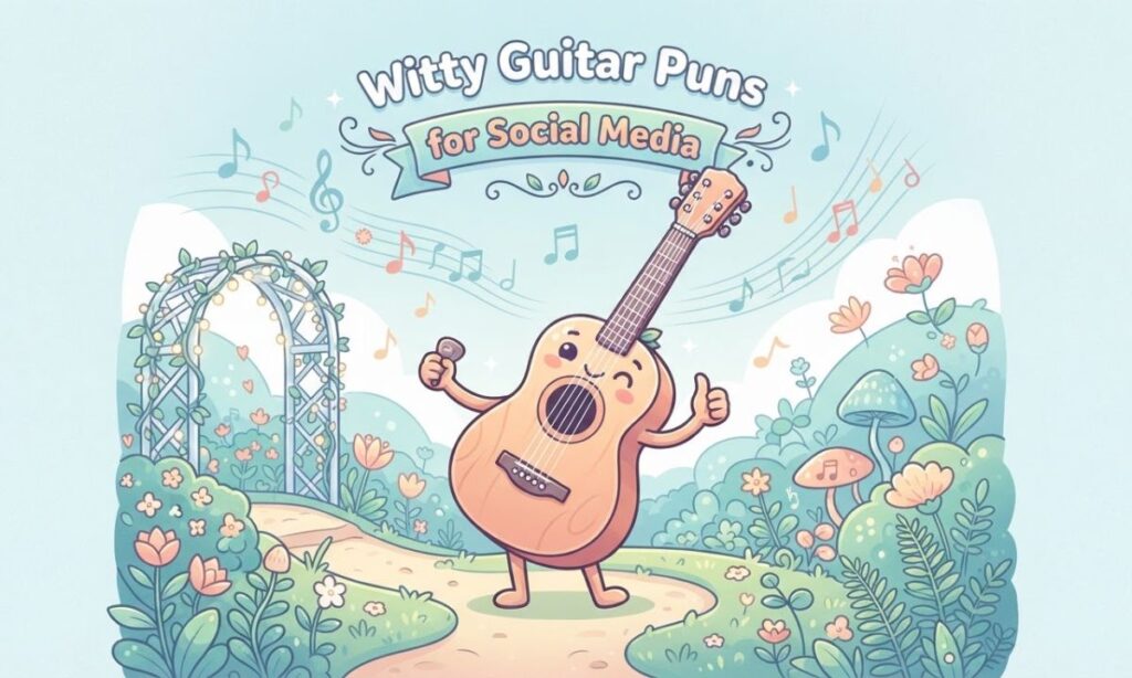 Witty Guitar Puns for Social Media