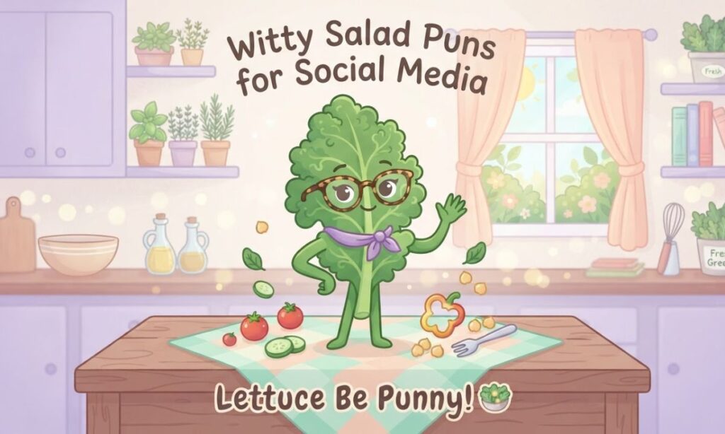 Witty Salad Puns for Social Media