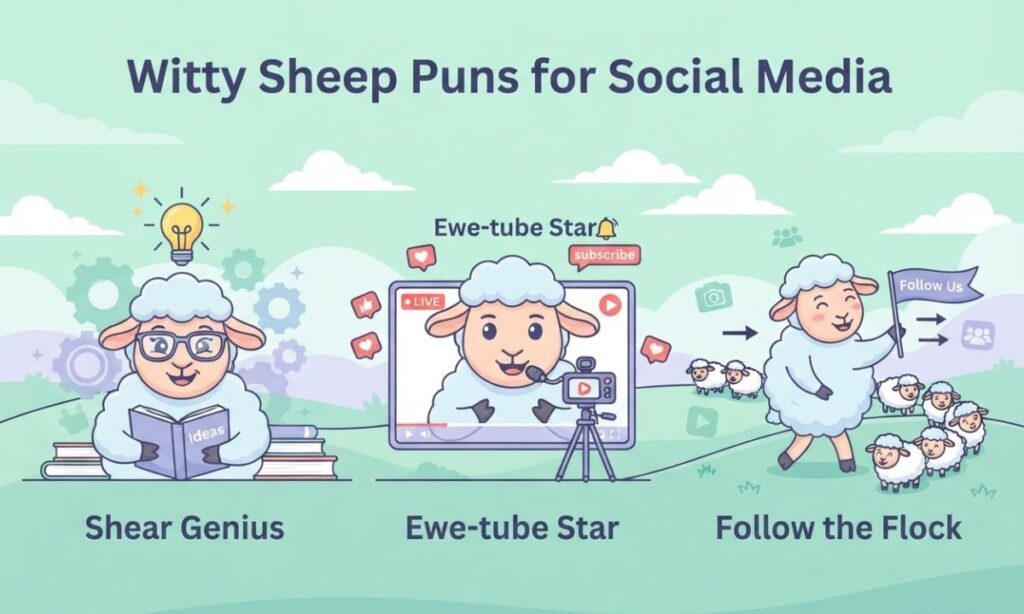 Witty Sheep Puns for Social Media