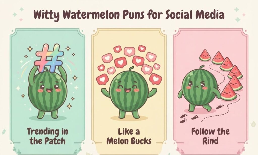 Witty Watermelon Puns for Social Media