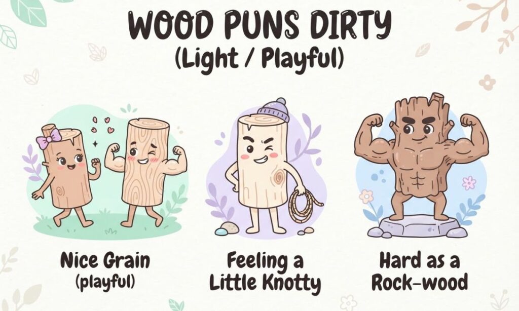 Wood Puns Dirty (Light Playful)