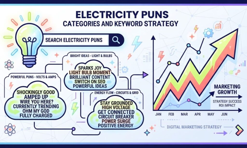 Electricity Puns Categories and Keyword Strategy