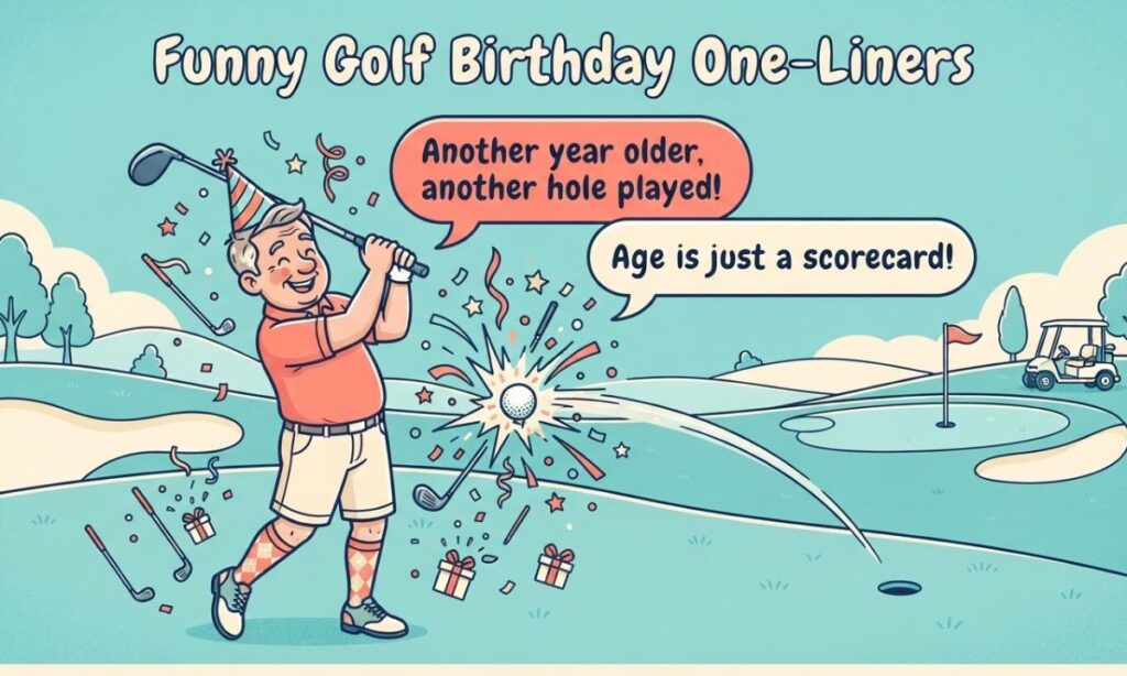Funny Golf Birthday One-Liners
