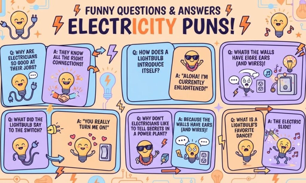 Funny Questions and Answers Electricity Puns