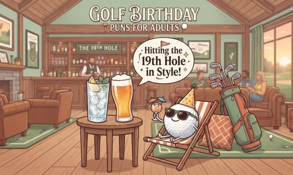 Golf Birthday Puns for Adults