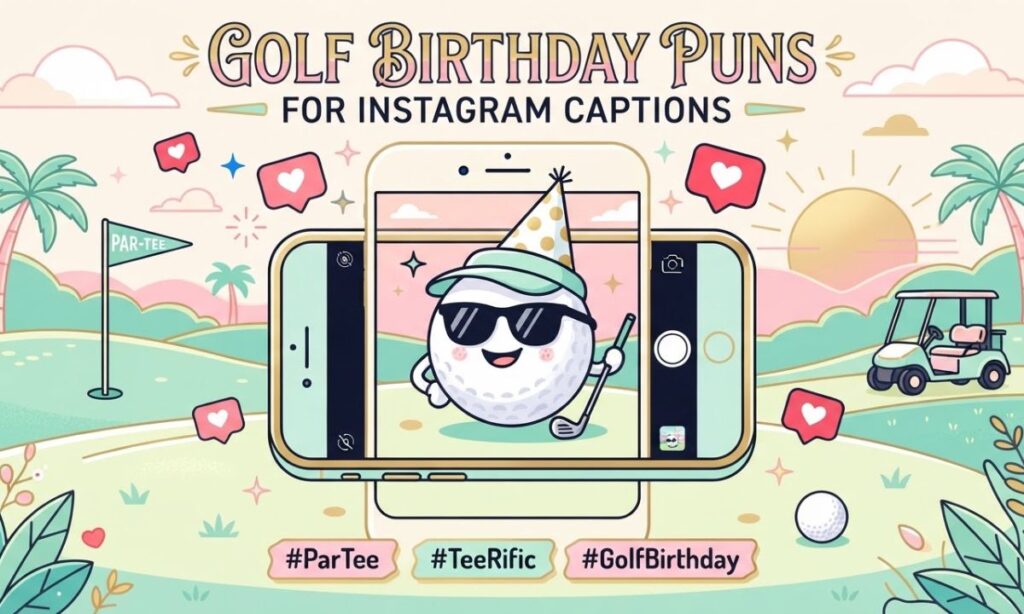Golf Birthday Puns for Instagram Captions