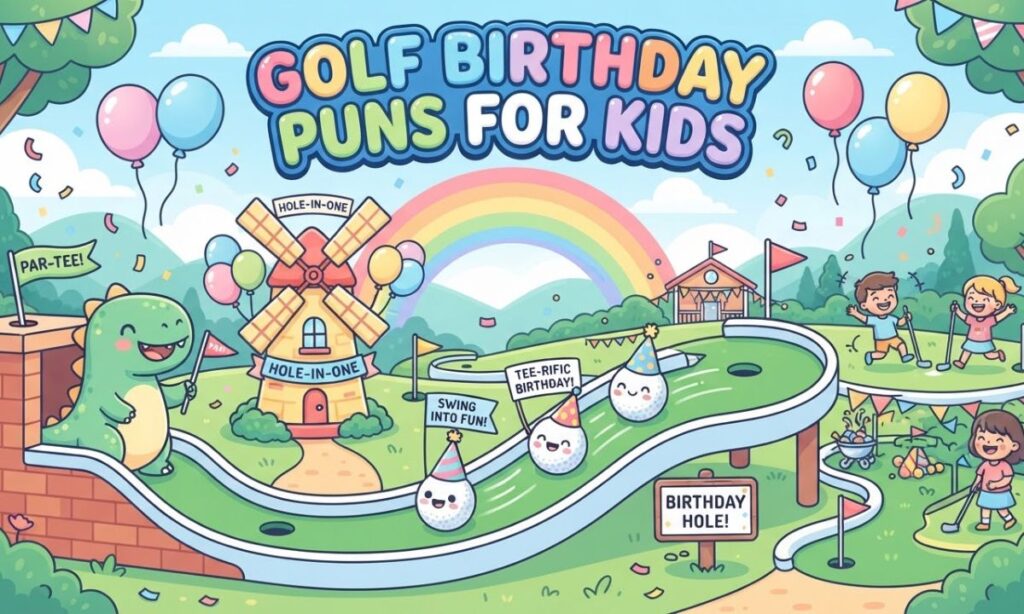 Golf Birthday Puns for Kids