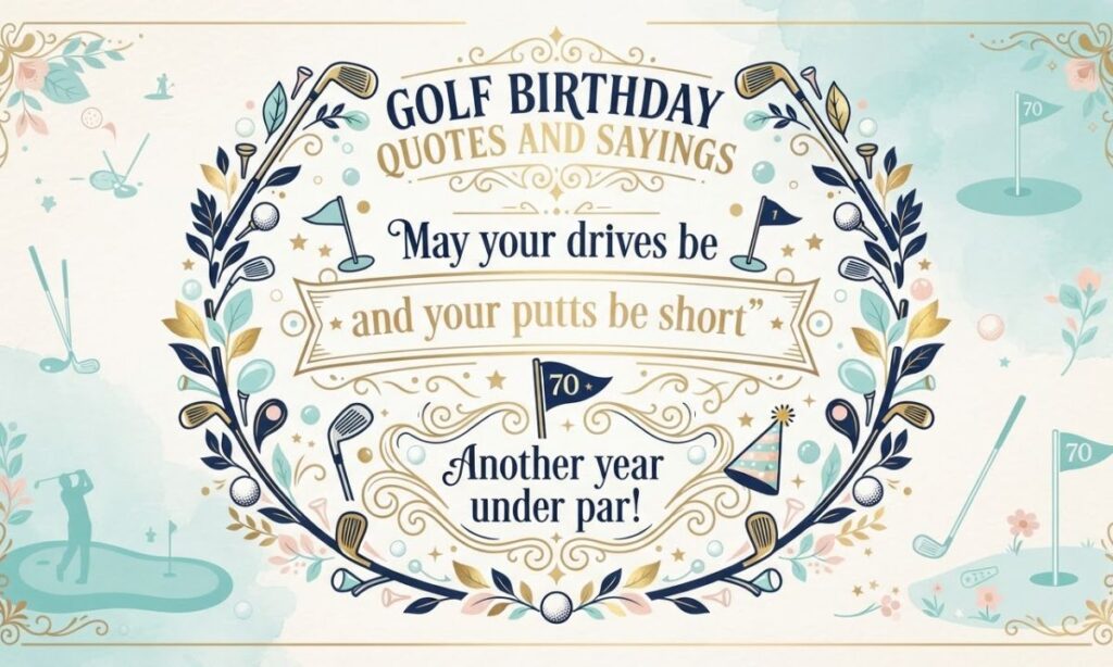 Golf Birthday Quotes and Sayings