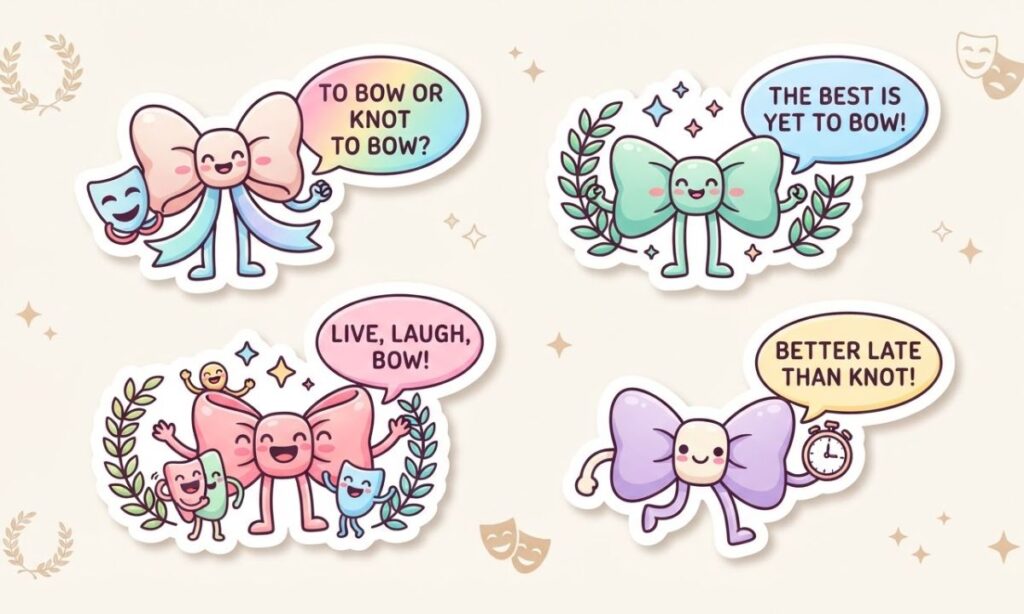 Iconic Sayings with a Bow Twist