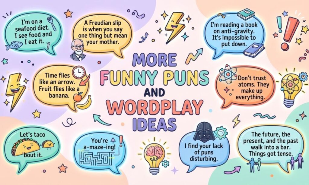 More Funny Puns and Wordplay Ideas