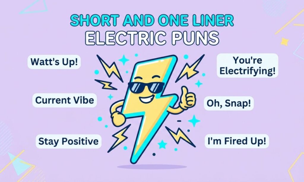 Short and One Liner Electric Puns