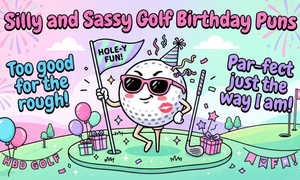 Silly and Sassy Golf Birthday Puns