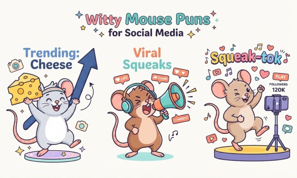 Witty Mouse Puns for Social Media