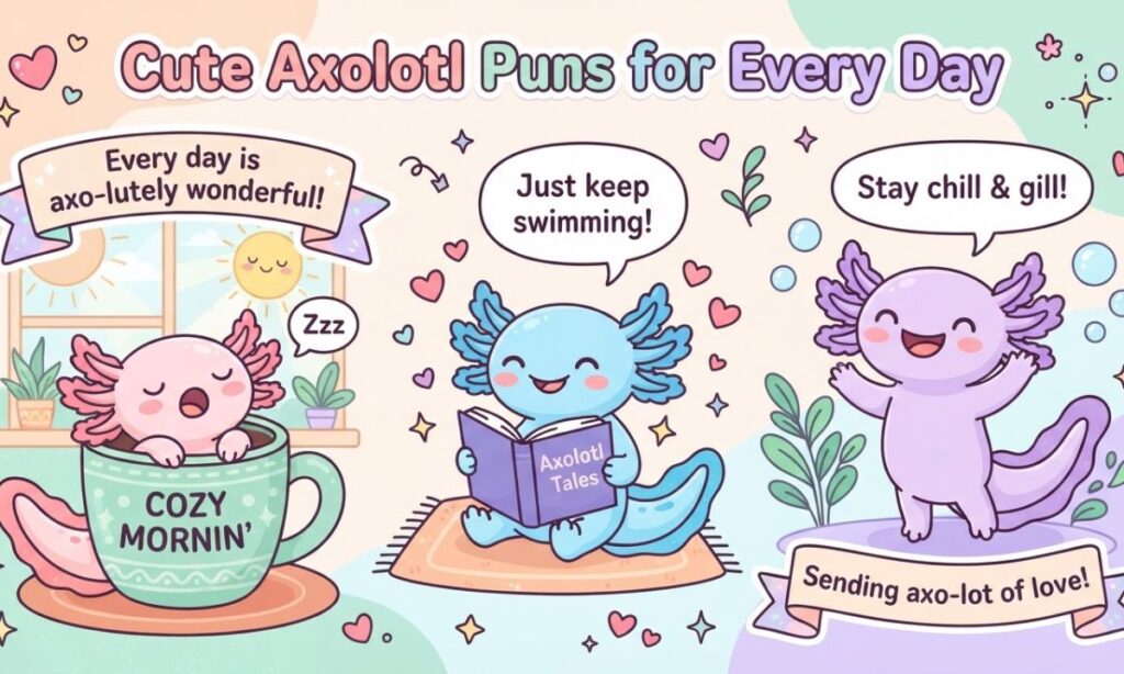 Axolotl Puns everyday