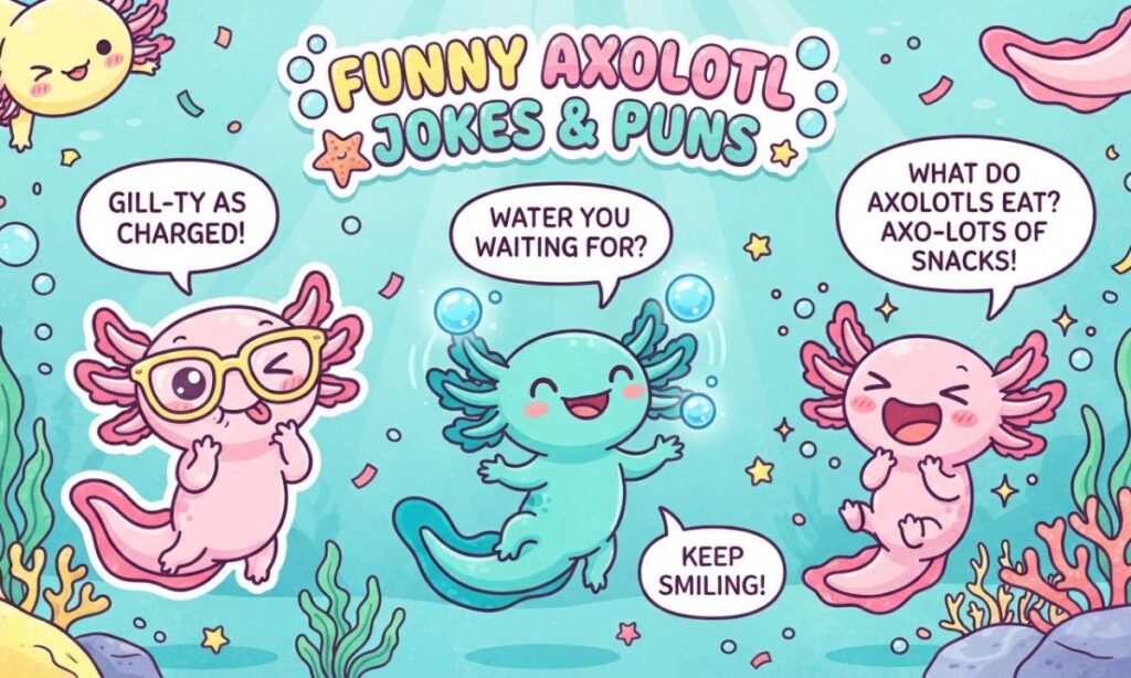 Axolotl Puns funy