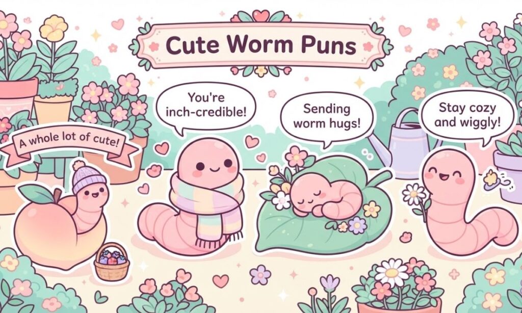 Worm Puns cute