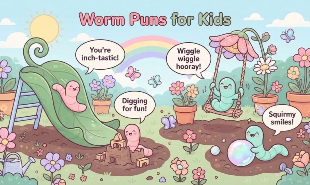 Worm Puns kids