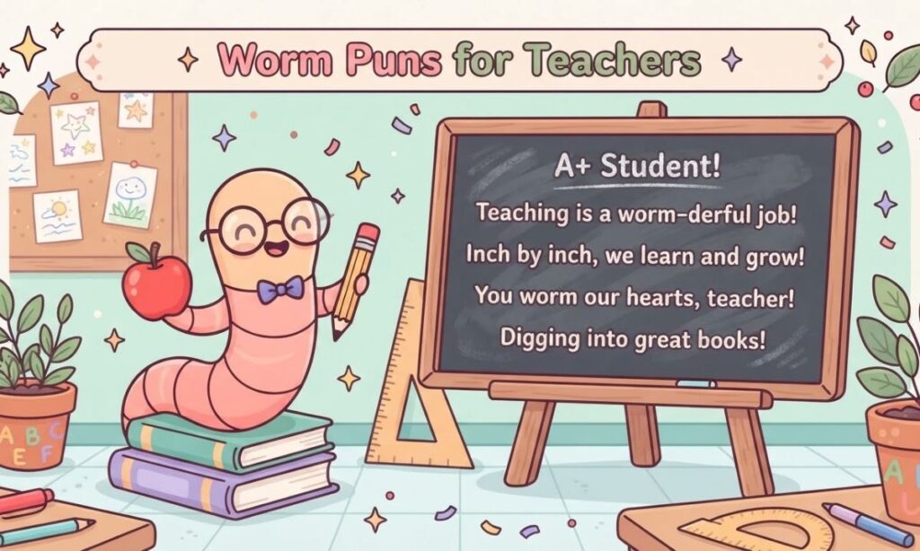 Worm Puns teacher